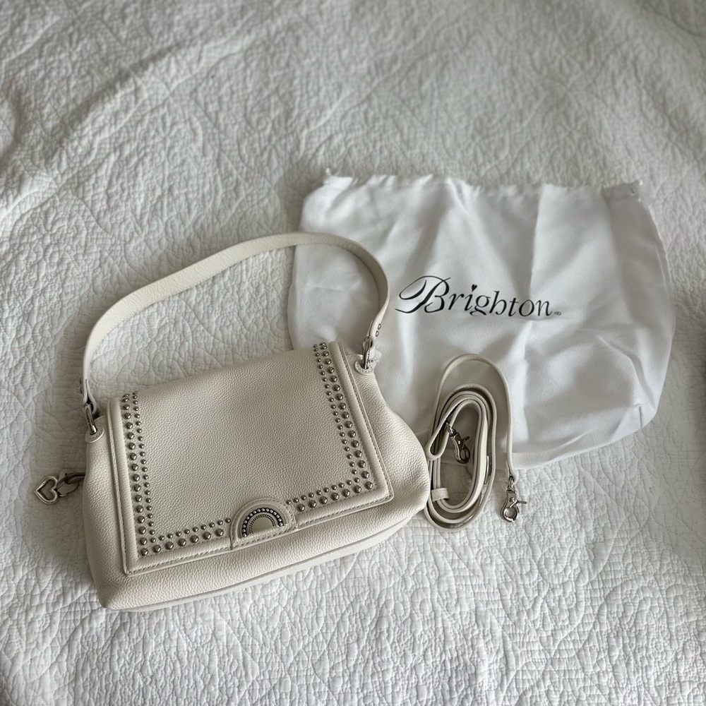 Brighton White Jazz Flap Bag